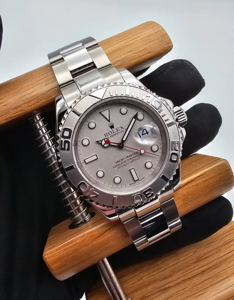 Rolex Yacht-Master 40mm Platin Ref. 16622 P-Serie 2001 Mint