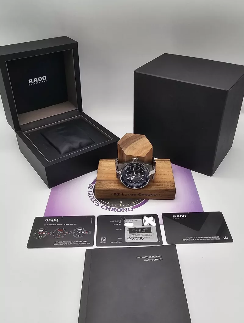 Rado Hyperchrome Captain Cook High-Tech Keramik Titan Full Set