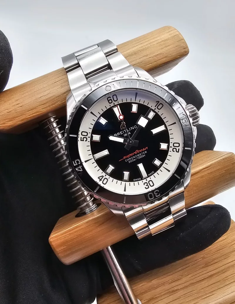 Breitling SuperOcean 42 black Full Set 2025 Stahl + Kautschuk