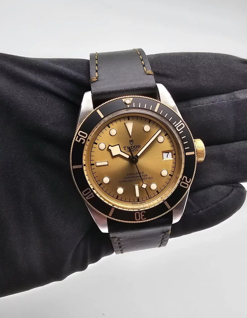 Tudor Black Bay S&G 41mm Stahl/Gold Ref. 79733N Full Set LC100