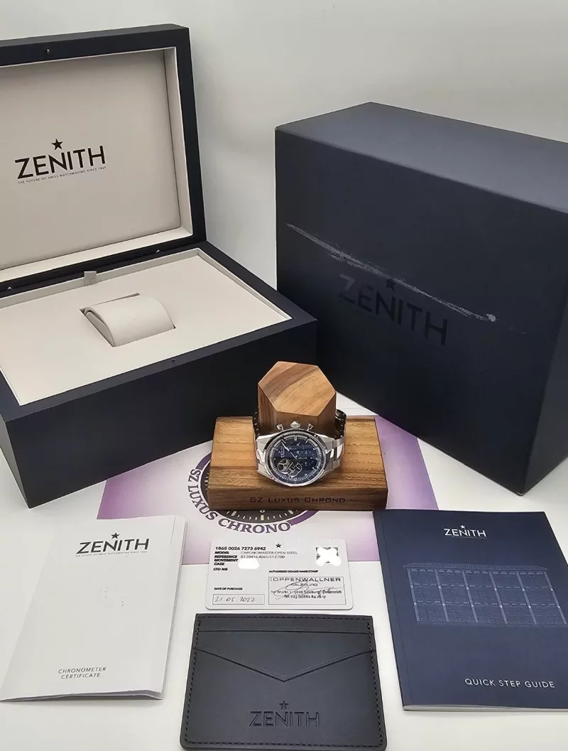 Zenith El Primero Chronomaster Open blue 42mm Full Set + RG