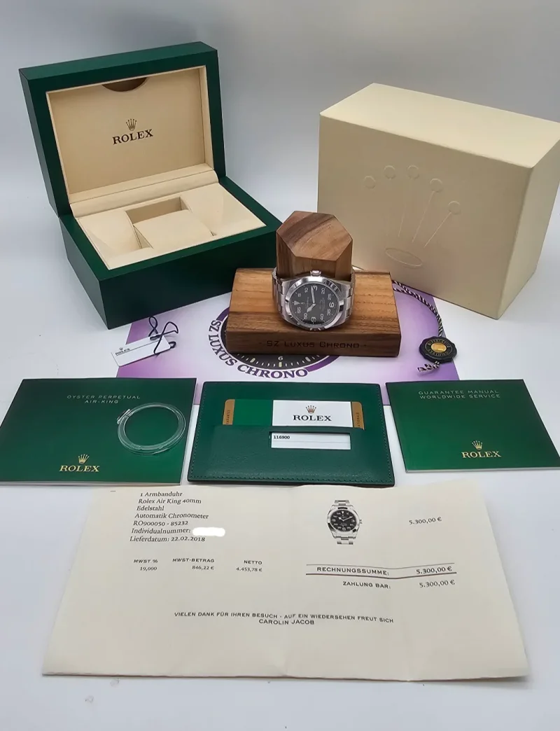 Rolex Air King 40mm Ref. 116900 Full Set + RG LC100 Mint