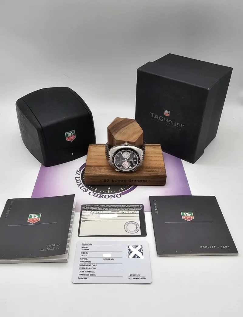 TAG Heuer Autavia Chrono 42mm Automatik Full Set Mint
